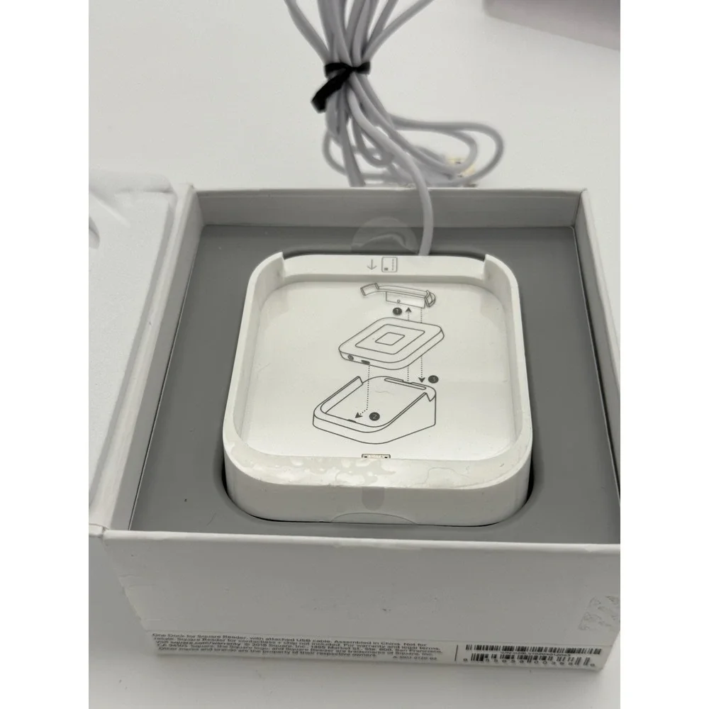 Square Dock for Square Reader A-SKU-0120-02 w/ Attached USB Cable Open Box